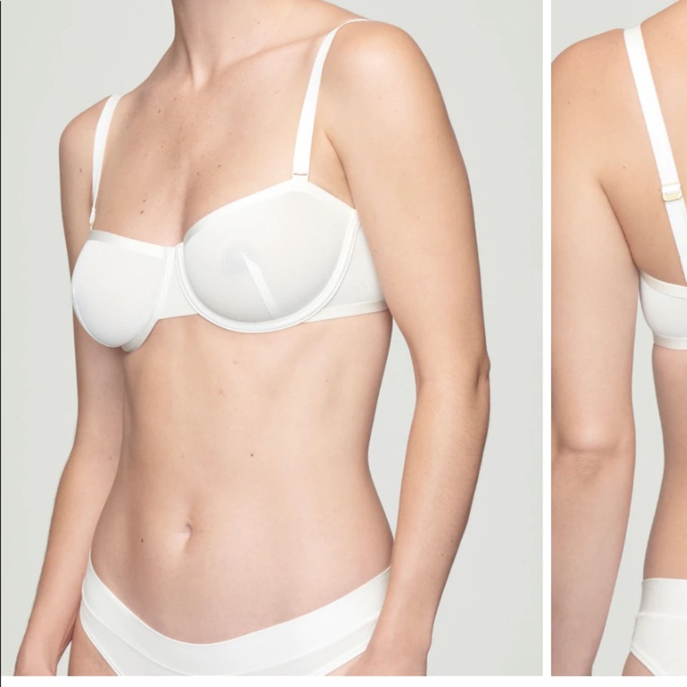CUUP Balconette bra in salt